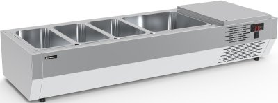 Витрина холодильная настольная ПОЛЮС A40 SM 1,2 (3 GN1/3+1 GN1/2)