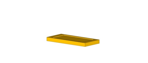 Горизонтальный блок, серия SandyLine Kit, 50х300х650 мм
