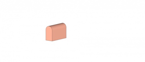 Вертикальный декоративный блок SLT3, серия SandyLine Tuff, 180х110х300 мм