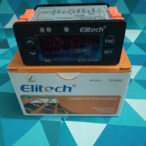 Электронный контроллер Elitech ETC-974 (2 датчика NTC / 10А) Китай