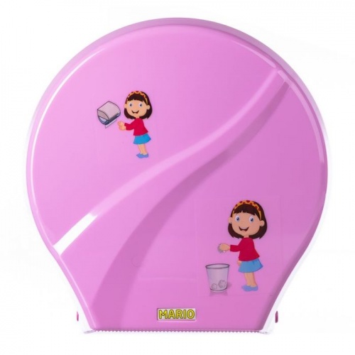 Диспенсер для туалетной бумаги Mario Kids 8165 Pink