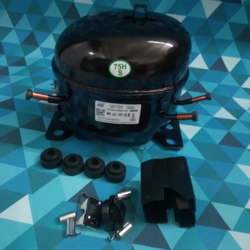 Компрессор (R134) Wansheng (180Вт) QD75H (LBP, 180Вт при -23.3C*/ASHRAE, 7,5см3) Китай