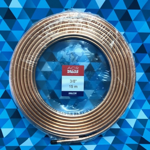 Труба медная Halcor 3/8 (9,52мм.), бухта 15 метров, Греция