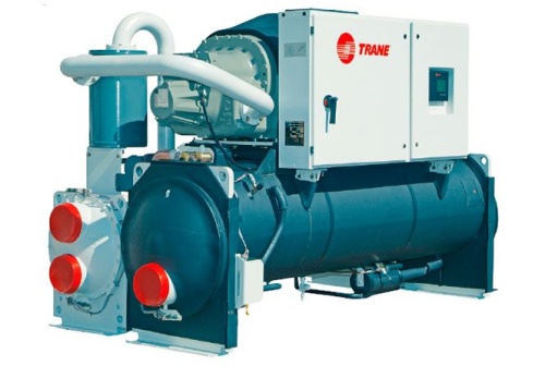 Чиллер большой производительности Trane RTHD D1D4E4 серия R автономный винтовой с водяным охлаждением