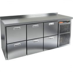 Стол морозильный HICOLD GN 222 BR2 BT (+100мм столешн.)