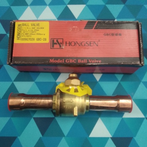 Вентиль шаровый HONGSEN GBC-28S 1 1/8" (28.57мм.)