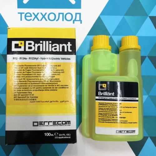 Errecom UV-краситель BRILLIANT 100мл. (TR1119.F.S1) с-во для поиска утечек, Италия