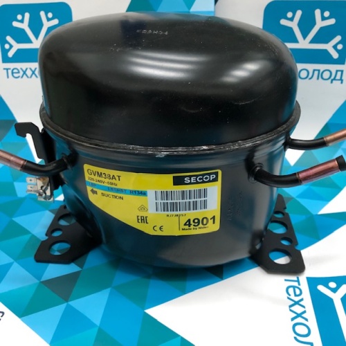 Компрессор (R134) SECOP (107Вт) GVM38AT (LBP, 107Вт при -23.3C*/ASHRAE) Словакия