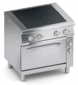 ПЛИТА 4 КОНФОРОЧНАЯ 700 СЕРИИ VEROTERM VT7RUE10FV С КОНВЕКЦИОННЫМ ШКАФОМ