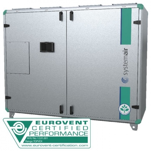 Приточно-вытяжная вентиляционная установка Systemair Topvex TX/C04 HWH-L-CAV-S