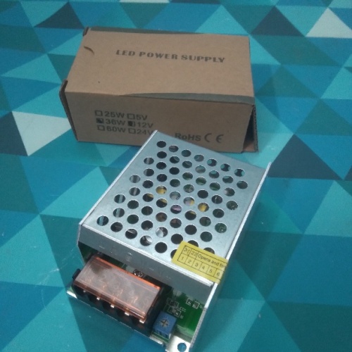 Блок питания для светодиодной ленты LED POWER SUPPLY YS36-12 (36W IP20 3A, 85x58x30)