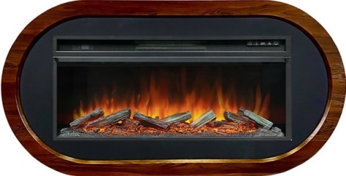 Каминокомплект Ellipse 42 - Орех ноче с очагом Vision 42 LOG LED
