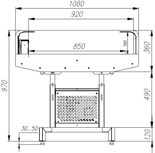 Витрина холодильная напольная ПОЛЮС PI11 VM 1,25-2 (9006)