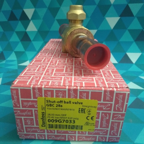Вентиль шаровой Danfoss GBC 28S (28мм. метрич., пайка) (009G7033)