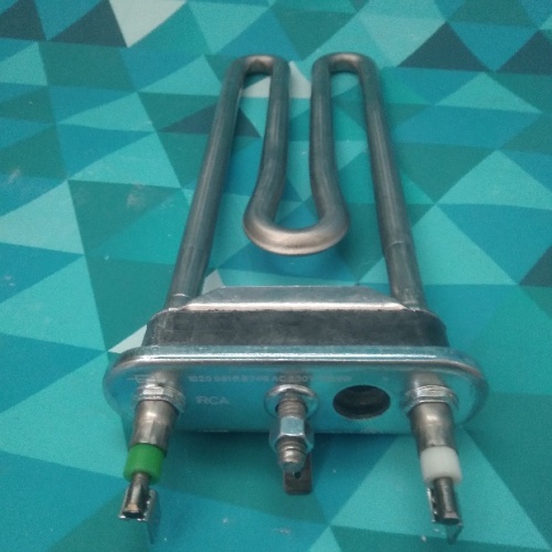 ТЭН прямой 1900W L = 190 мм. c отверстием, INDESIT (IRCA) C00086357, 48200002785, AR5113