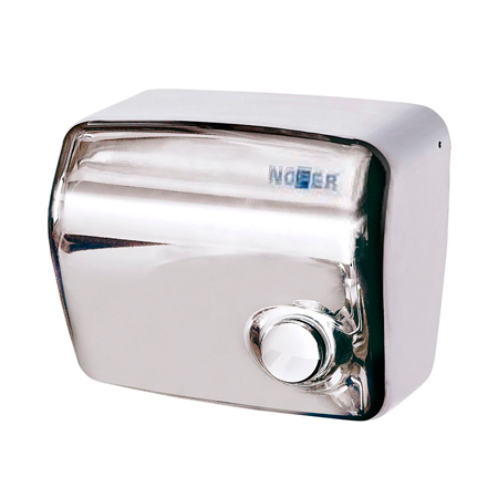 Металлическая сушилка для рук Nofer KAI 1500 W с кнопкой глянцевая