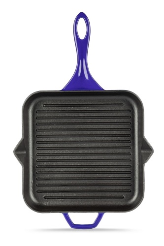Квадратная сковорода-гриль HS K GTV 2828 PARLIAMENT BLUE