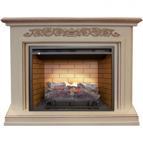 Электрокамин (очаг+портал) Real-Flame Leticia 26 WT 3D Leeds 26