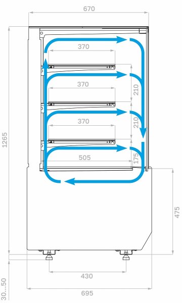 Витрина холодильная напольная ПОЛЮС KC70 VM 0,9-1 LIGHT (версия 2.0) (9005-0109)