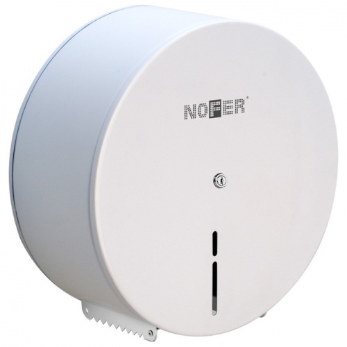 Диспенсер для туалетной бумаги Nofer 295х285х112 белый XL