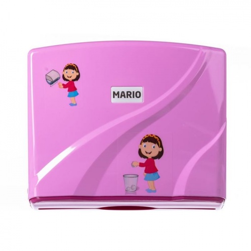 Диспенсер для бумажных полотенец Mario Kids 8329 Pink