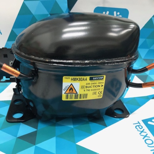 Компрессор (R600) SECOP (136Вт) HMK80AA (LBP, 136Вт при -23.3C*/ASHRAE) Словакия