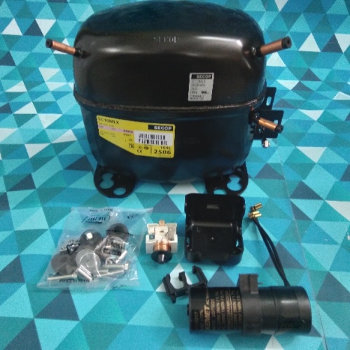 Компрессор SECOP (MBP) (104L2506) SC10MLX (R404A/R507, 1553Вт/+7.2C*, ASHRAE, 10,29см3) (HST с конде