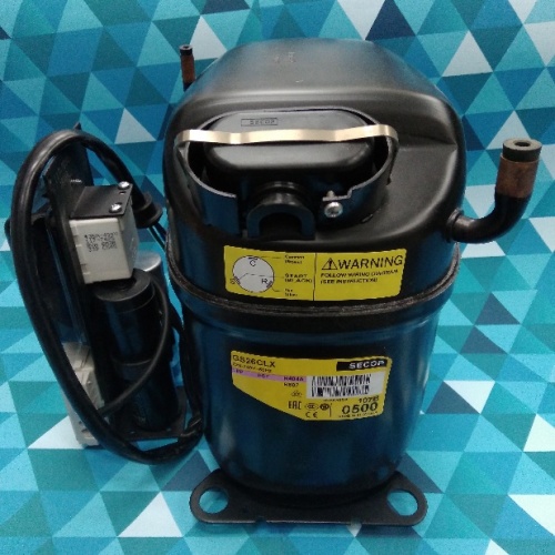 Компрессор SECOP (LBP) (107B0500) GS26CLX (R404A/R507, 1323Вт/-23.3C*, ASHRAE, 26,30см3) БЕЗ ФУРНИТУ