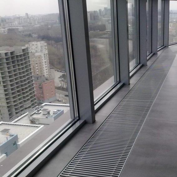 Внутрипольный конвектор длиной 30 см - 1 м Varmann Qtherm HK Mini 190x90x900