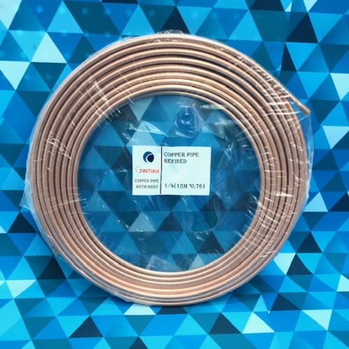 Труба медная в бухте 1/4" (6,35 х 0,76мм.) 15м. B280, Китай