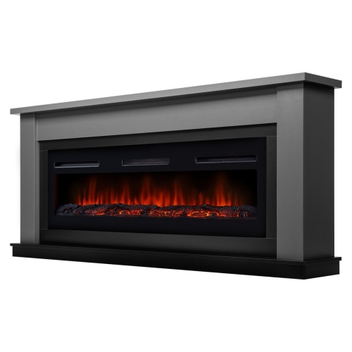 Каминокомплект: Очаг Electrolux Infinity EFP/P-1600ULS, портал Canto Long графит, черный