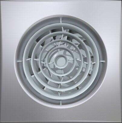 Вытяжка для ванной диаметр 100 мм ERA AURA 4C gray metal
