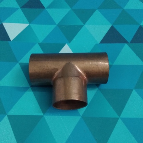 Тройник медный 1-3/8" (35мм.) пайка