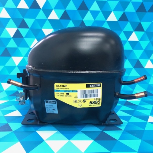 Компрессор SECOP (MBP) (105G6885) NL10MF     (R134a, 1040Вт/+7,2C*, ASHRAE, 10,09см3) LST без конде