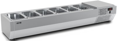 Витрина холодильная настольная ПОЛЮС A30 SM 1,4 (6 GN1/4)