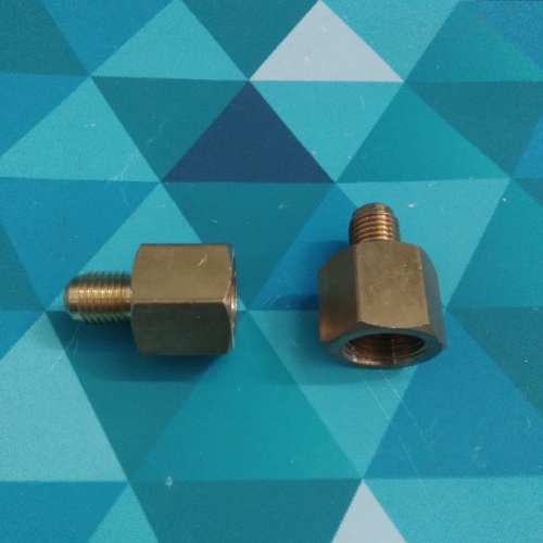 Штуцер переходной (фитинг) DJ - M1/4" - F3/8" (М-наружняя, F-внутренняя)