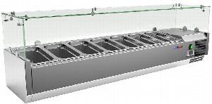 ВИТРИНА ХОЛОДИЛЬНАЯ НАСТОЛЬНАЯ COOLEQ VRX 1500/330