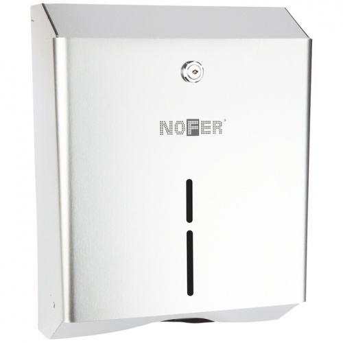 Диспенсер для бумажных полотенец Nofer 320х250х115 белый