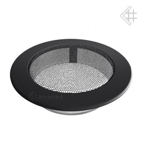 Вентиляционная решетка для камина Kratki КРУГЛАЯ графитовая д.150 FI/150G