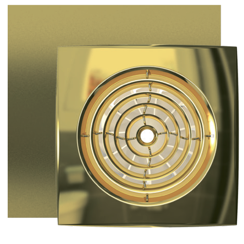 Вытяжка для ванной диаметр 100 мм ERA AURA 4C Gold