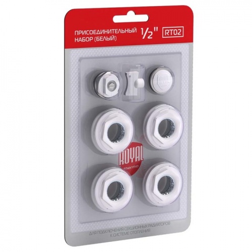 RT02.1 Royal Thermo Набор присоединительный 1/2 white