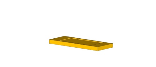 Горизонтальный блок, серия SandyLine Kit, 50х300х780 мм