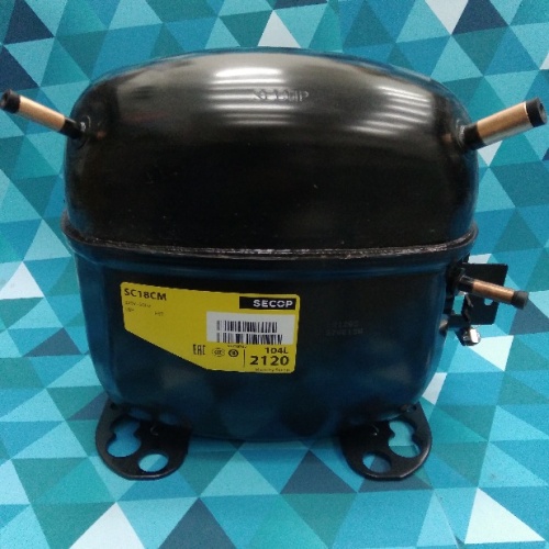 Компрессор SECOP (104L2120) SC18CM R22 (LBP, 637 Вт при -23.3С) (HST с конденсатором)