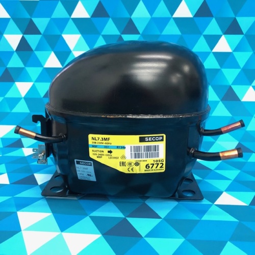 Компрессор SECOP (MBP) (105G6772) NL7.3MF    (R134a, 716Вт/+7,2C*, ASHRAE, 7,27см3) Словакия