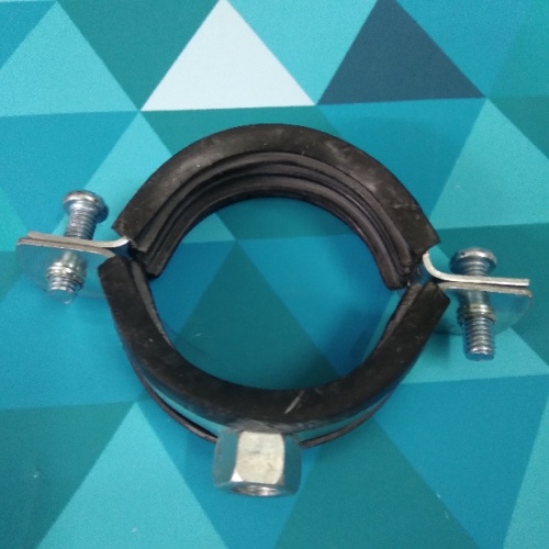 Хомут металлический с гайкой М8 1-1/2" (48-53мм.)