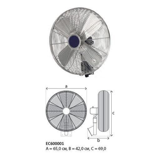 Лопастной вентилятор TecnoCooling Д60