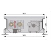 Внутрипольный конвектор длиной 1,1 м - 1,5 м Minib COIL-KT 1250