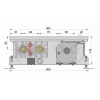 Внутрипольный конвектор длиной 30 см - 1 м Minib COIL-KT110 900