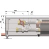 Внутрипольный конвектор длиной 2,1 м - 3 м Minib COIL-MO 2250