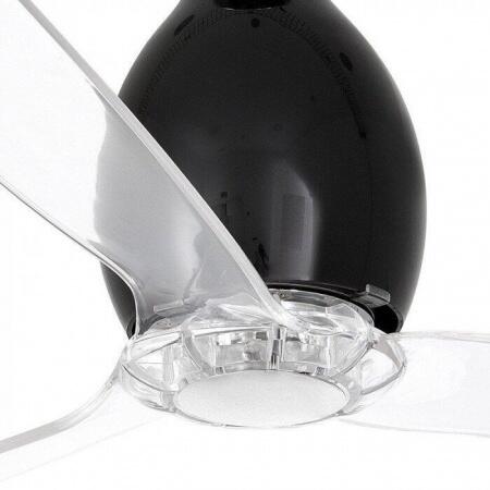 Вентилятор с подсветкой Faro Mini Eterfan Matt Black 1L